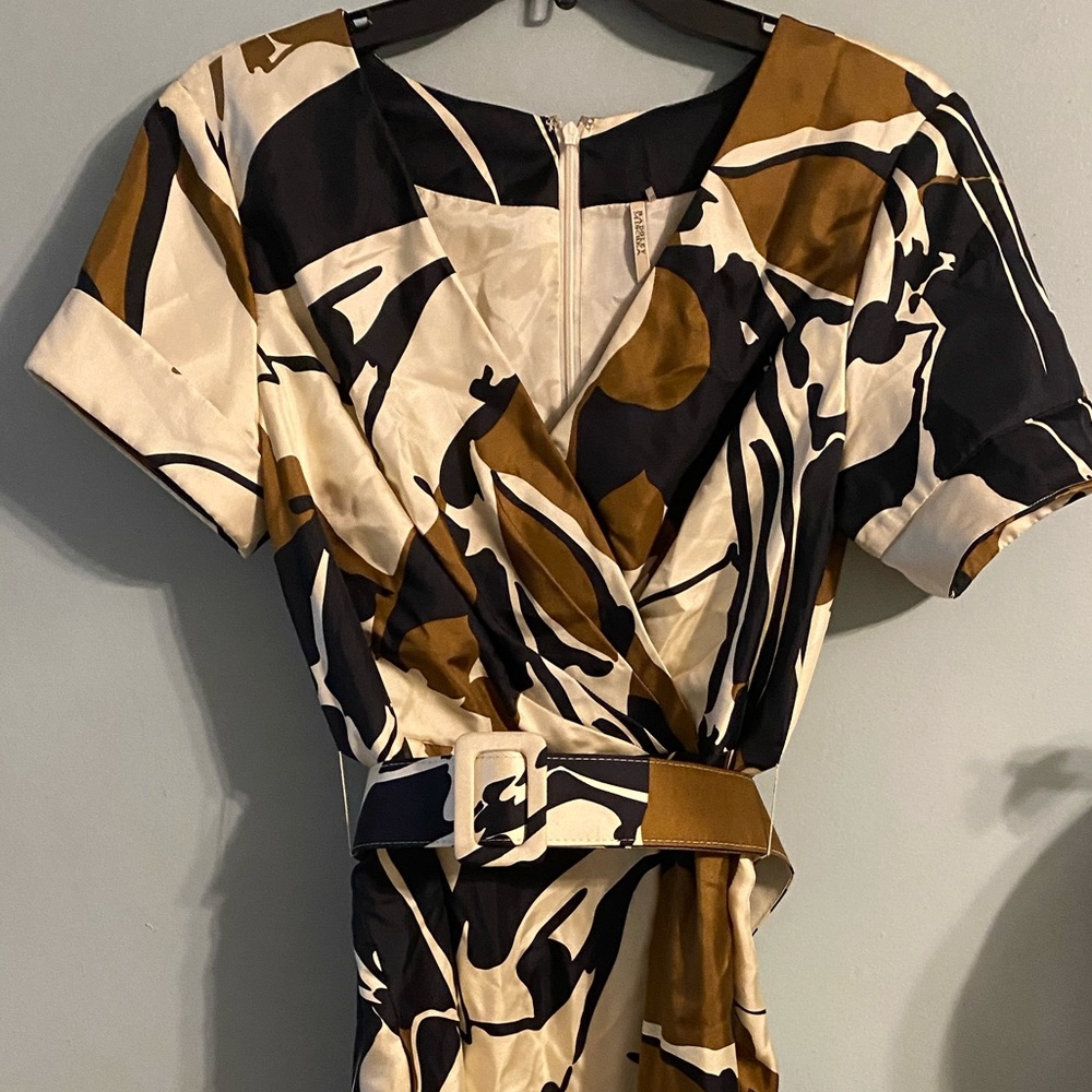 VINTAGE Badgley Mischka printed dress